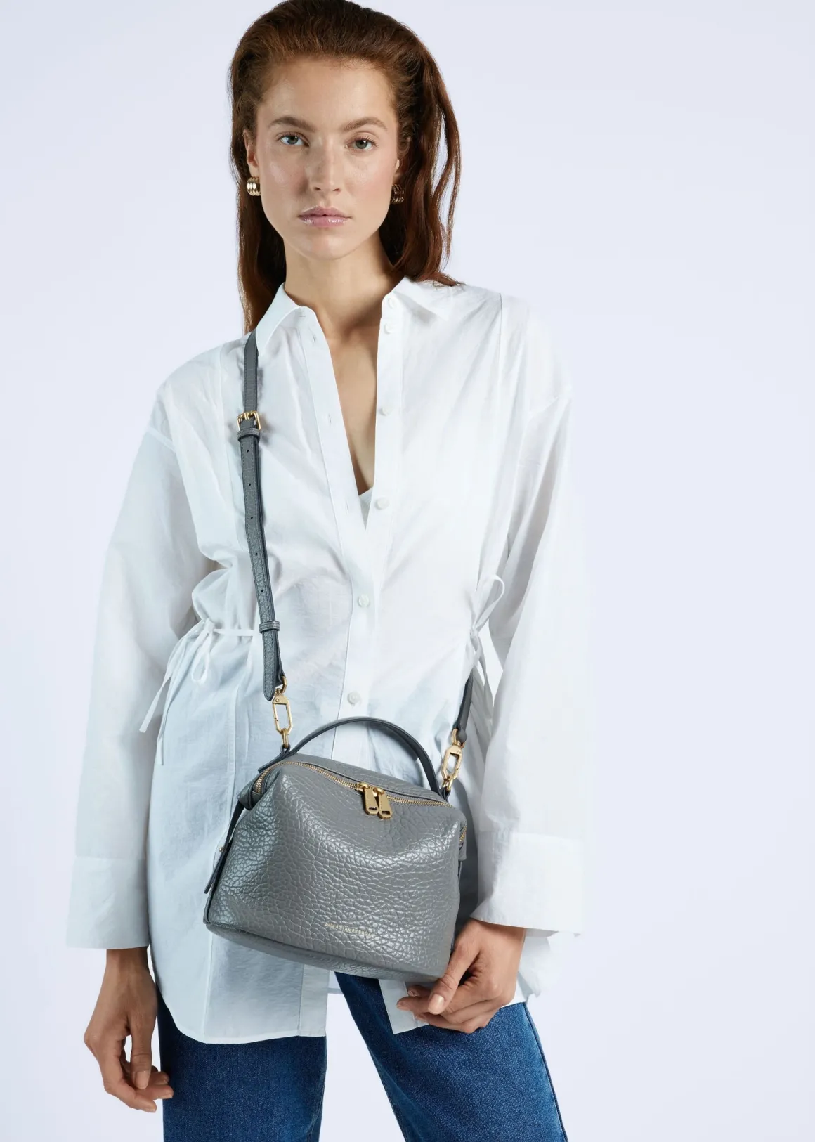 Smaak Amsterdam Crossbody Tassen-ABBY PRINTED | SLATE GREY Slategrey