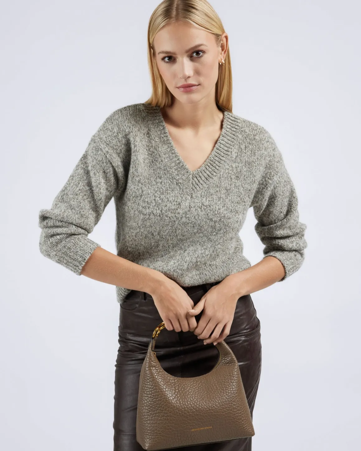 Smaak Amsterdam Handtassen | Crossbody Tassen-ARTIE | Taupe