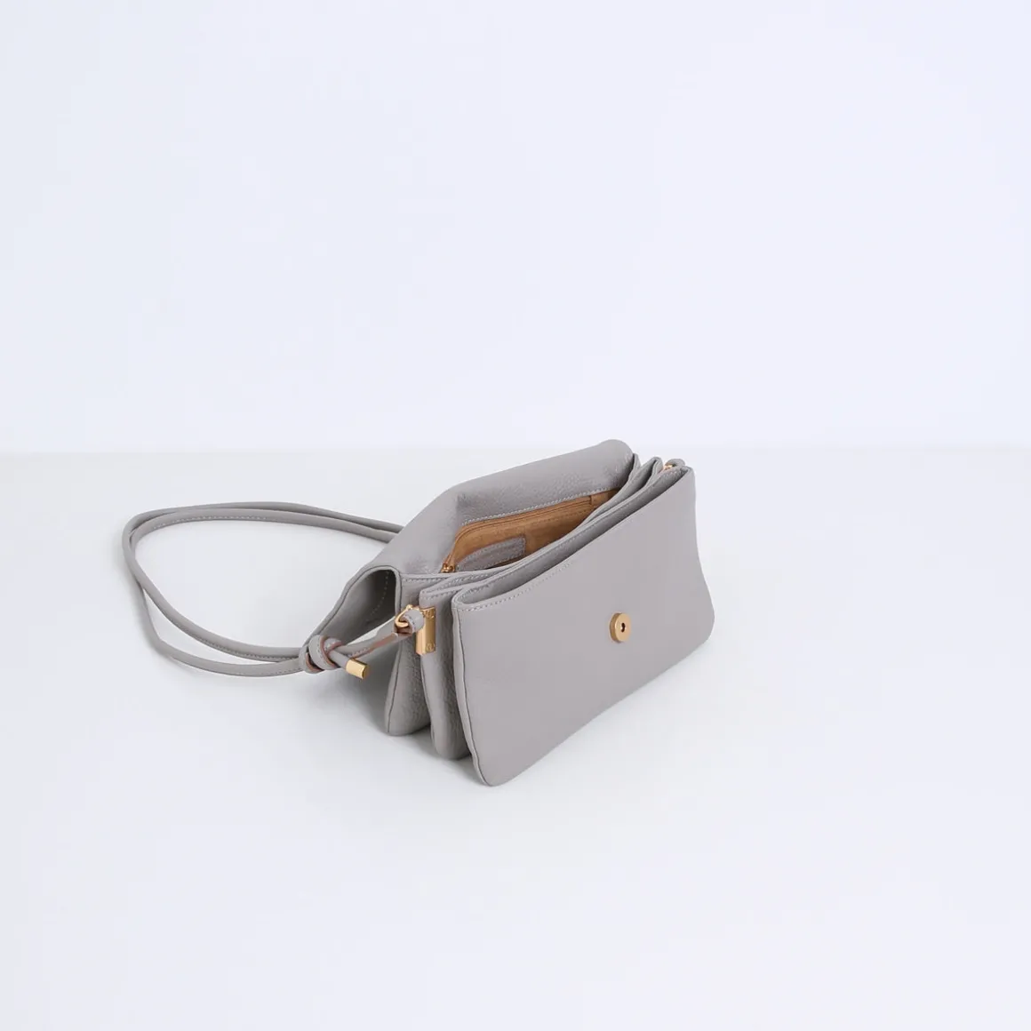 Smaak Amsterdam Schoudertassen-BANGLE | Taupe