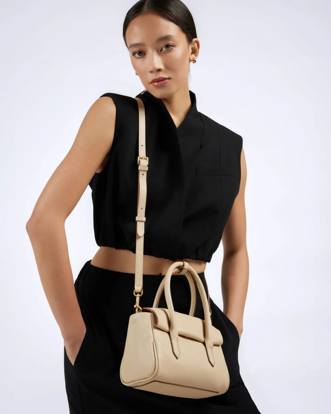 Smaak Amsterdam Handtassen | Crossbody Tassen-BARBRA | Limestone