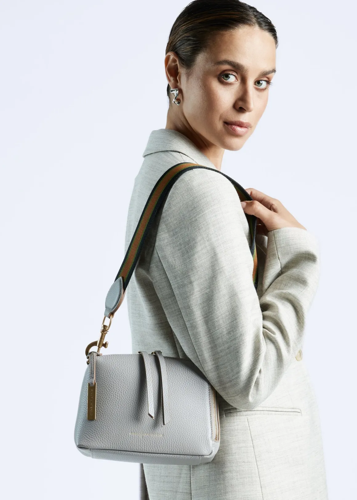 Smaak Amsterdam Crossbody Tassen | Schoudertassen-BLAKE | Taupe