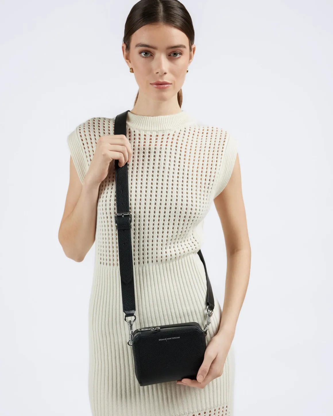 Smaak Amsterdam Crossbody Tassen-COOPER | Black
