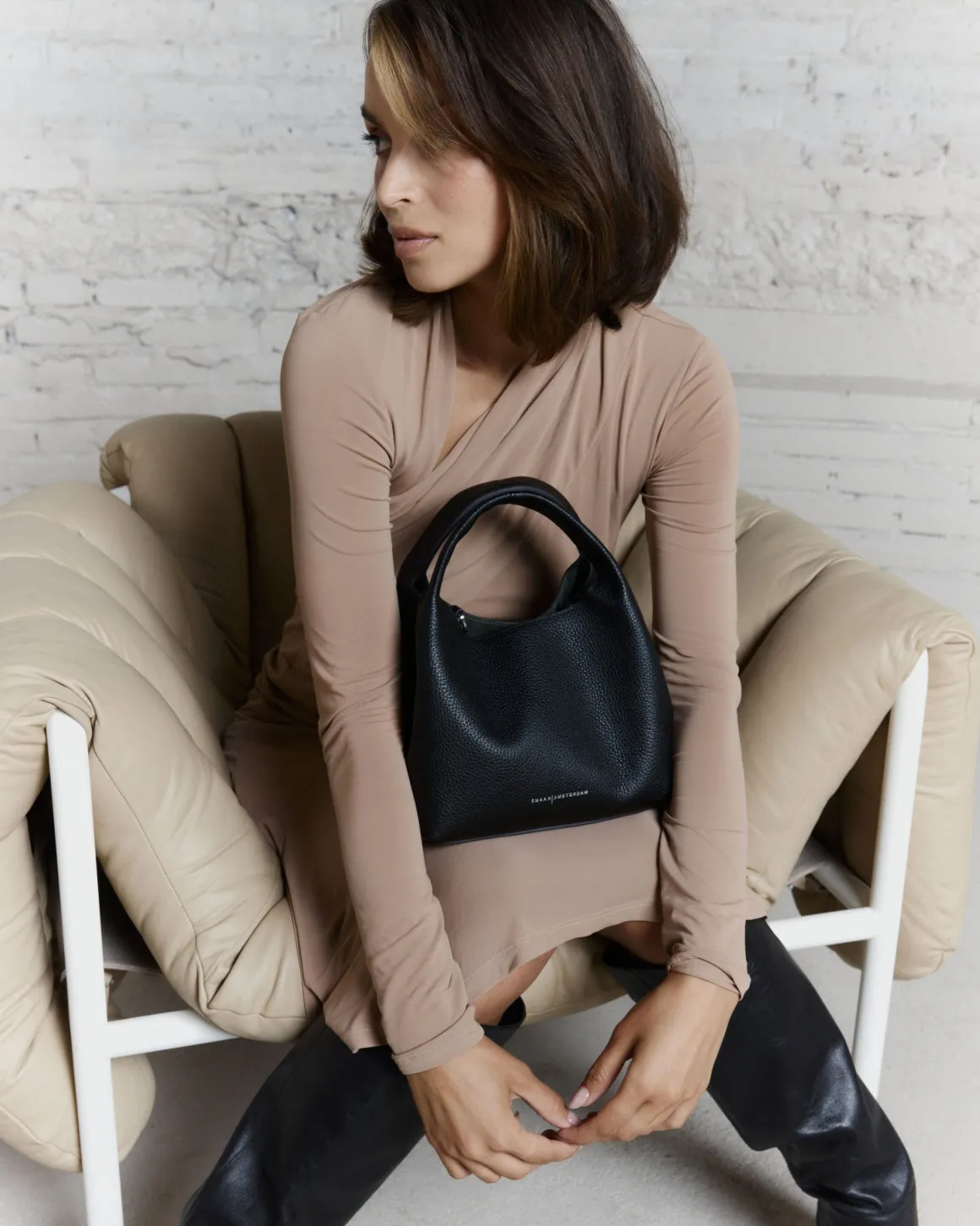 Smaak Amsterdam Crossbody Tassen-DAISY | Black