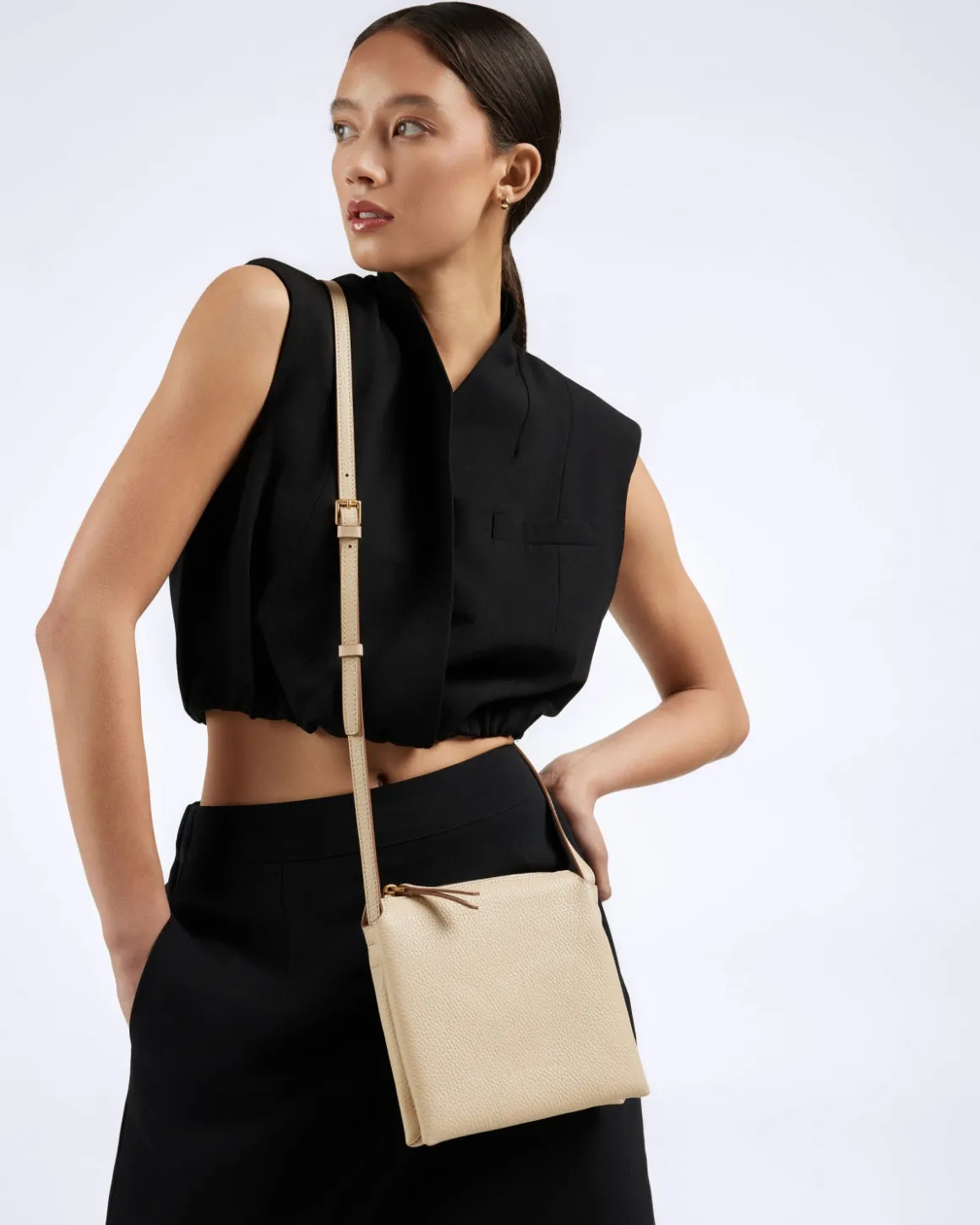 Smaak Amsterdam Crossbody Tassen | Schoudertassen-JOVI | Limestone