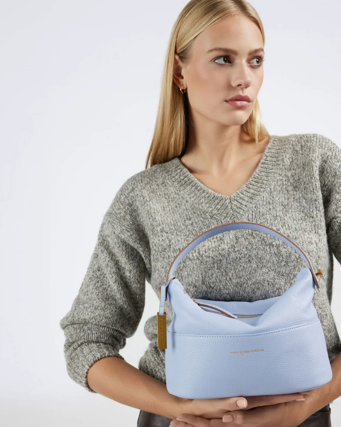 Smaak Amsterdam Handtassen | Crossbody Tassen-KIM | LAVENDER - BLUE Lavender-blue