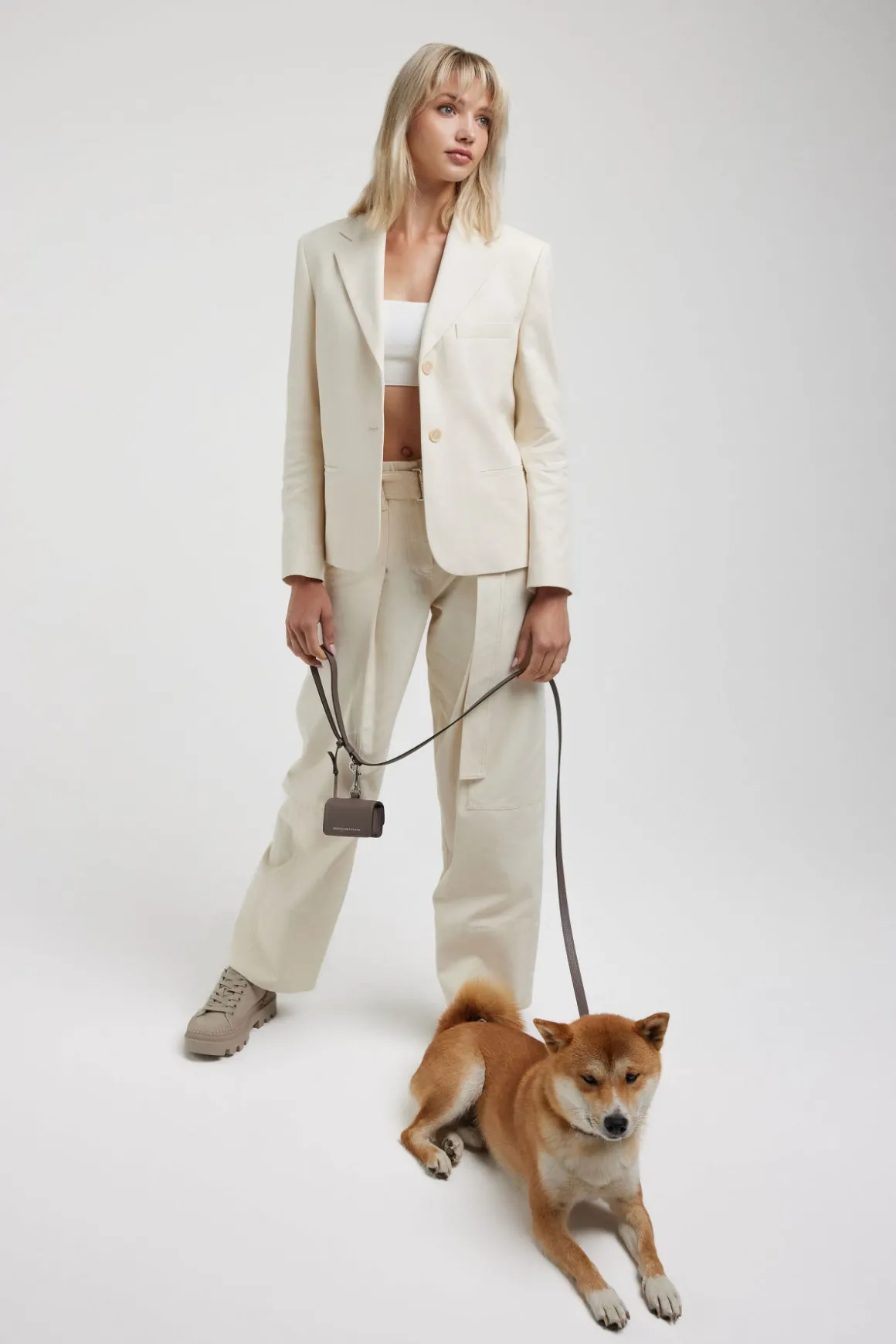 Smaak Amsterdam Riemen-LEASH | DARK TAUPE Darktaupe