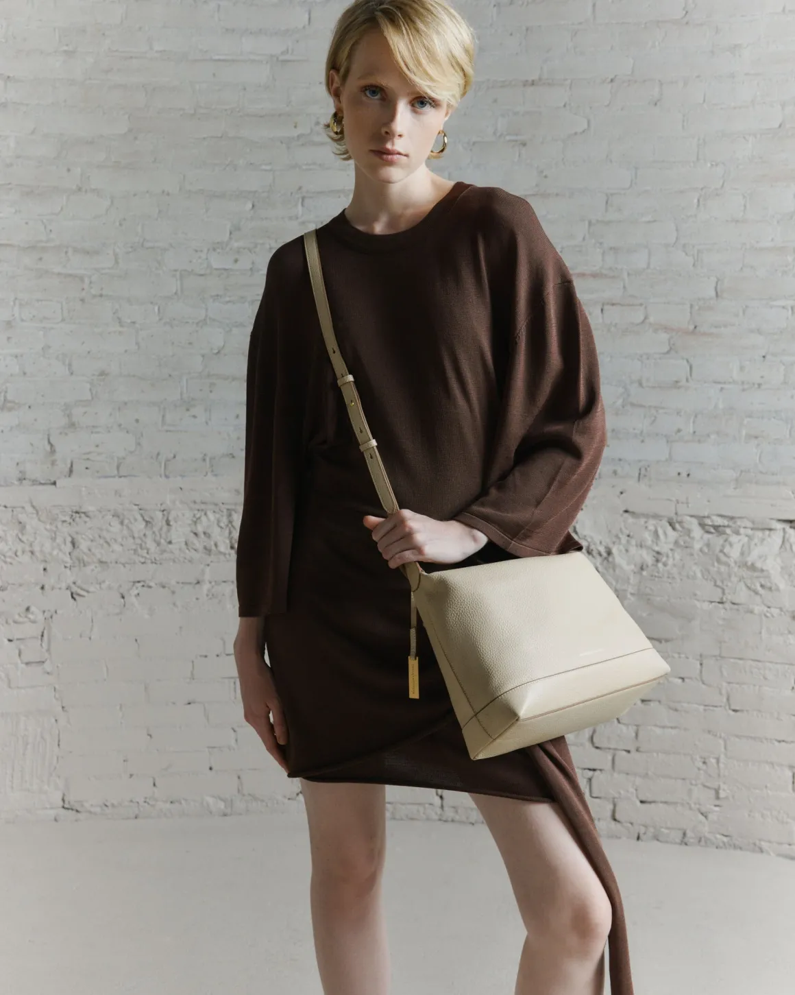 Smaak Amsterdam Crossbody Tassen | Schoudertassen-MARYLIN | Limestone