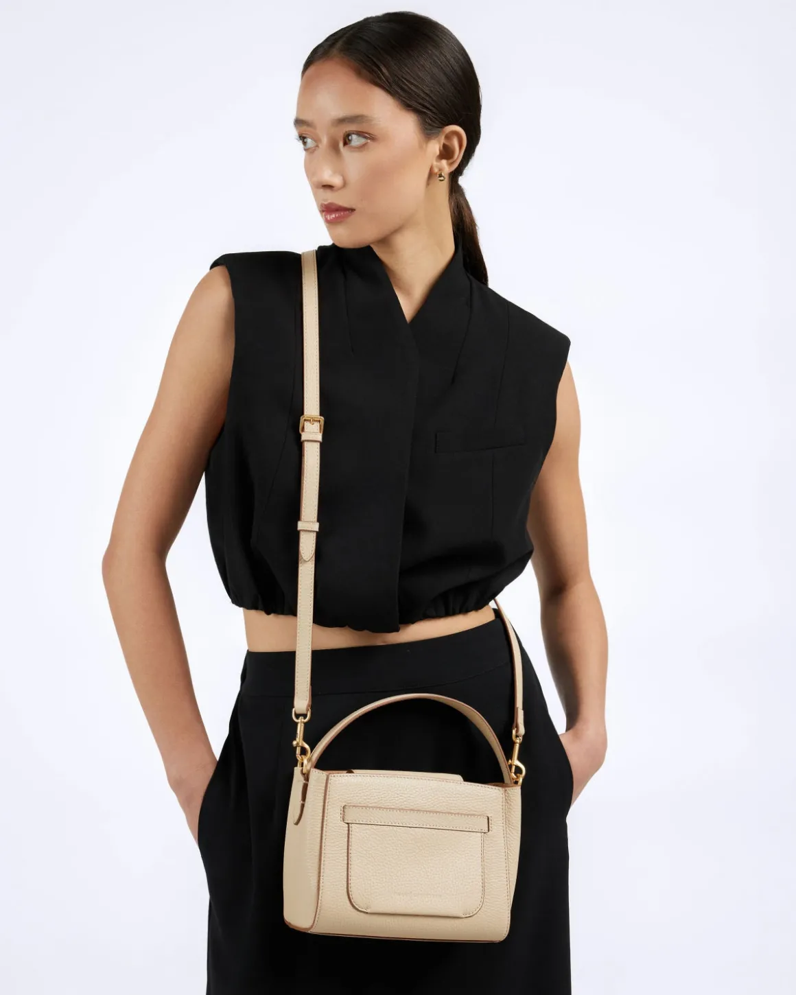 Smaak Amsterdam Crossbody Tassen-RIVER (online exclusive) | Limestone